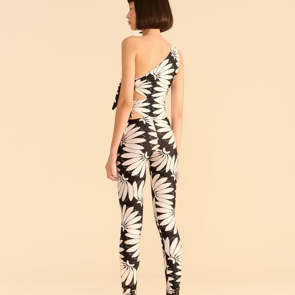 FARM Rio Black Copacabana Lycra Jumpsuit in Natural - Picture 2 of 5